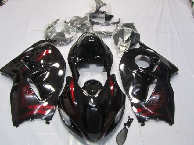 1997-2007 Rot Tiefglanz Suzuki GSXR 1300 Motorrad Verkleidungen