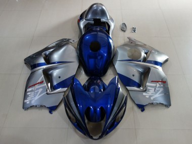 1997-2007 Tiefes Blau & Silber Suzuki GSXR 1300 Motorrad Verkleidungen