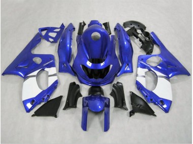 1998-2007 Glänzend Blau & Weiß Yamaha YZF600 Motorrad Verkleidungen