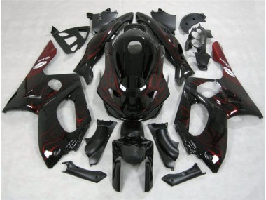 1998-2007 Rot Flamme Yamaha YZF600 Motorrad Verkleidungen