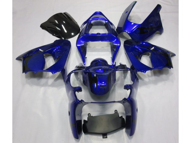 2000-2002 Metallicblau Kawasaki ZX6R Motorrad Verkleidungen