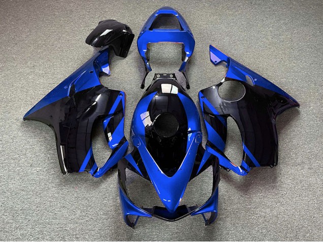 2001-2003 Glänzend Blau & Schwarz Honda CBR600 F4i Motorrad Verkleidungen