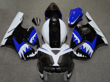 2002-2005 Blauer Hai Kawasaki ZX12R Motorrad Verkleidungen