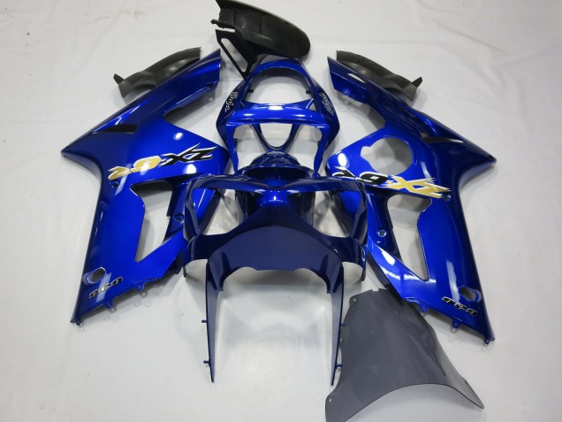 2003-2004 Blau OEM Stil Kawasaki ZX6R Motorrad Verkleidungen