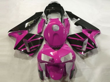 2003-2004 Hot Pink & Schwarz Glänzend Honda CBR600RR Motorrad Verkleidungen