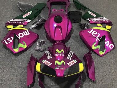 2003-2004 Pink Movistar Honda CBR600RR Motorrad Verkleidungen