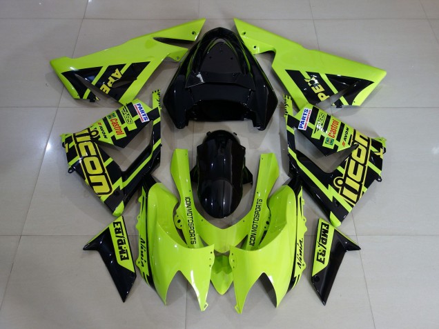 2004-2005 Custom High Viz Gelb Kawasaki ZX10R Motorrad Verkleidungen