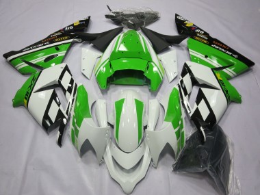 2004-2005 Spezial Weißgrün Kawasaki ZX10R Motorrad Verkleidungen