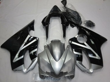 2004-2007 Silber & Schwarz Honda CBR600 F4i Motorrad Verkleidungen