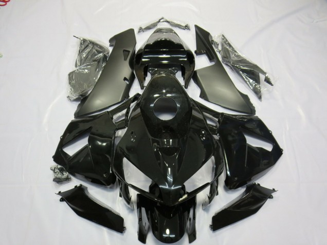 2005-2006 Matt & Glänzend Schwarz Honda CBR600RR Motorrad Verkleidungen