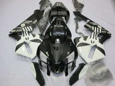 2005-2006 Matt Schwarz & Druckerlogos Honda CBR600RR Motorrad Verkleidungen