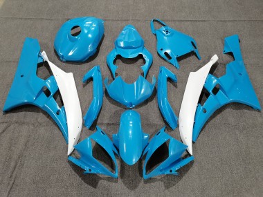 2006-2007 Blau & Weiß Mit Perle Yamaha R6 Motorrad Verkleidungen