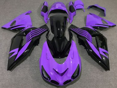 2006-2011 Hellviolett Kawasaki ZX14R Motorrad Verkleidungen