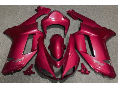 2007-2008 Candy Rot Kawasaki ZX6R Motorrad Verkleidungen