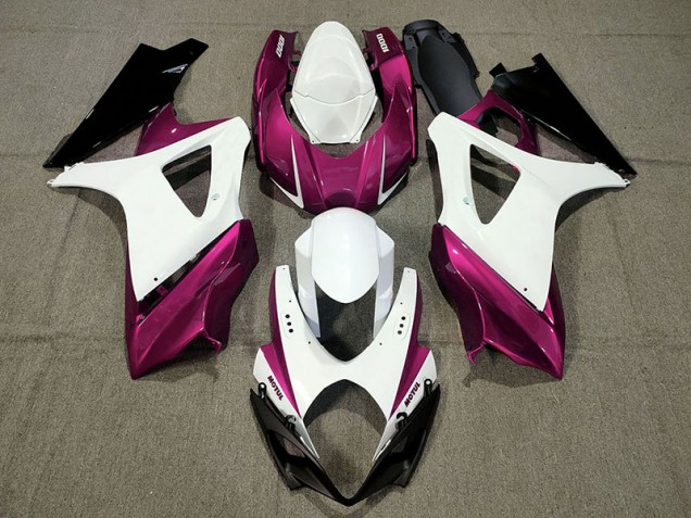 2007-2008 Custom Design Pink Suzuki GSXR 1000 Motorrad Verkleidungen