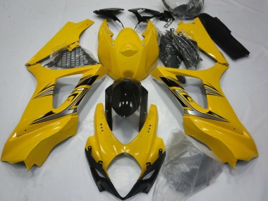 2007-2008 Glänzend Gelb Suzuki GSXR 1000 Motorrad Verkleidungen