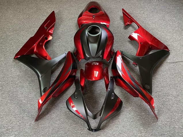 2007-2008 Kastanienbraun Rot Honda CBR600RR Motorrad Verkleidungen