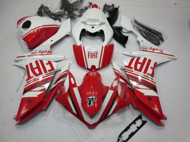 2007-2008 Rot Fiat Yamaha R1 Motorrad Verkleidungen