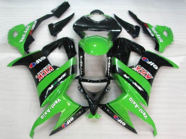 2008-2010 Grün Elf Kawasaki ZX10R Motorrad Verkleidungen