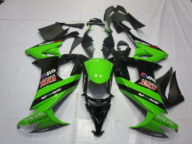 2008-2010 Grün & Schwarz Kawasaki ZX10R Motorrad Verkleidungen