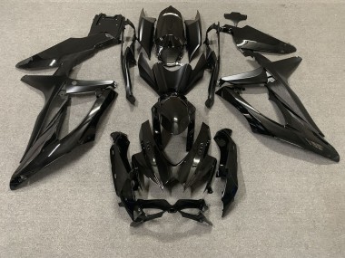 2008-2010 Schwarz Glänzend Suzuki GSXR 600-750 Motorrad Verkleidungen