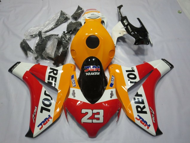 2008-2011 Off-Orange Repsol Honda CBR1000RR Motorrad Verkleidungen