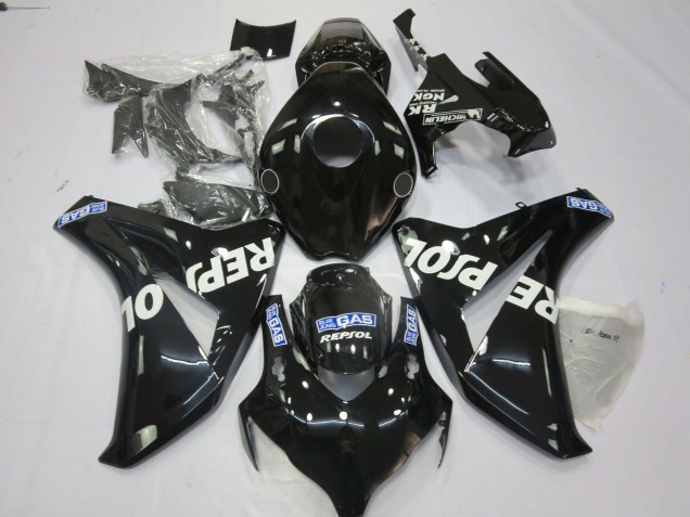 2008-2011 Schwarz Repsol Honda CBR1000RR Motorrad Verkleidungen