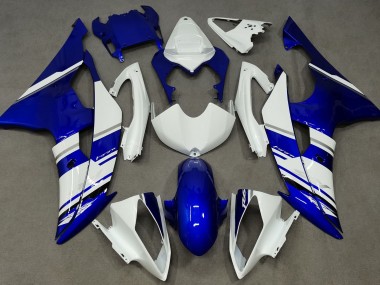 2008-2016 Blau & Weiß Benutzerdefiniert OEM Stil Yamaha R6 Motorrad Verkleidungen