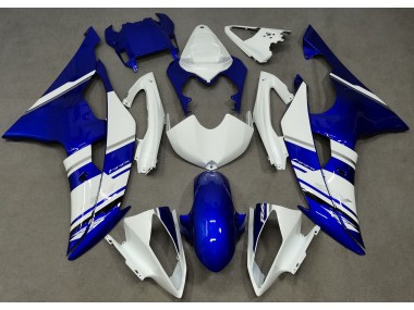 2008-2016 Blau & Weiß Benutzerdefiniert OEM Stil Yamaha R6 Motorrad Verkleidungen