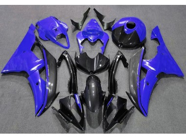 2008-2016 Blau Glänzend & Kohlefaser Yamaha R6 Motorrad Verkleidungen