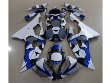 2008-2016 Blauer Schnee Camo Yamaha R6 Motorrad Verkleidungen