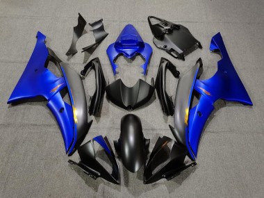 2008-2016 Matt Schwarz & Blau Yamaha R6 Motorrad Verkleidungen