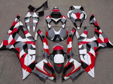 2008-2016 Rot Tarnung Uni Yamaha R6 Motorrad Verkleidungen