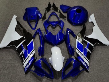 2008-2016 Tiefes Blau & Weiß Benutzerdefiniert Yamaha R6 Motorrad Verkleidungen