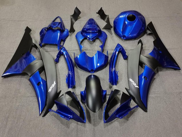 2008-2016 Tiefes Blau & Matt Schwarz Yamaha R6 Motorrad Verkleidungen