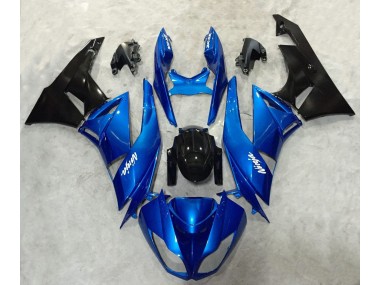 2009-2012 Blau & Schwarz Ninja Kawasaki ZX6R Motorrad Verkleidungen