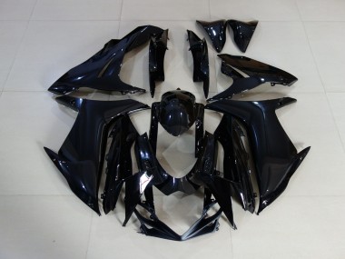 2011-2024 Schlichte Schwarz Glänzend Suzuki GSXR 600-750 Motorrad Verkleidungen