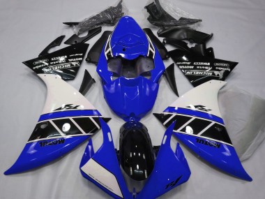 2012-2014 Glänzend Blau Weiß & Schwarz Yamaha R1 Motorrad Verkleidungen