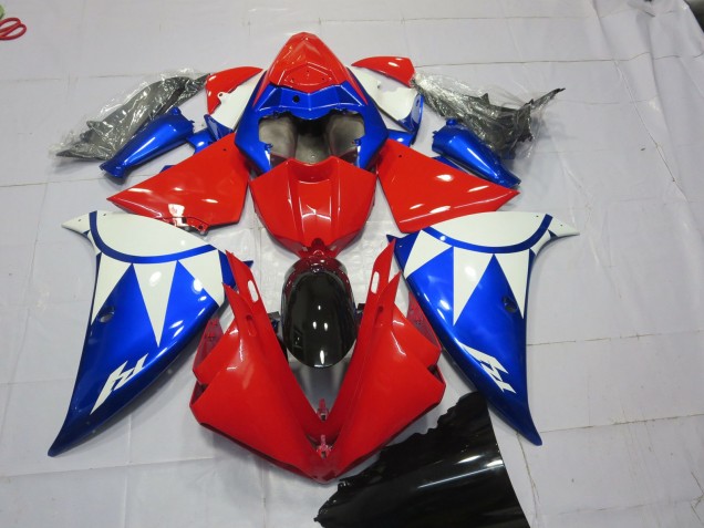 2012-2014 Rot Blau & Weiß Yamaha R1 Motorrad Verkleidungen