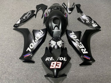 2012-2016 Matt Schwarz Repsol Honda CBR1000RR Motorrad Verkleidungen