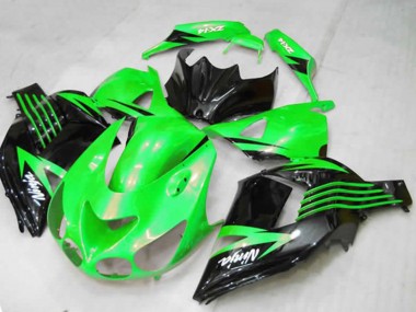 2012-2021 Grün Kawasaki ZX14R Motorrad Verkleidungen