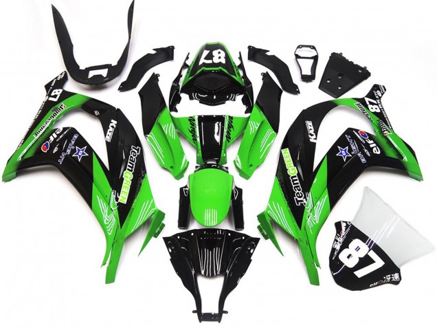 2016-2019 Grün & Schwarz Kawasaki ZX10R Motorrad Verkleidungen