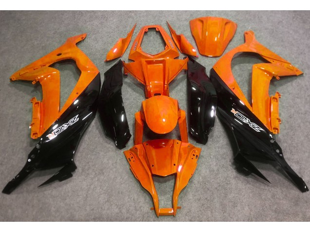 2016-2019 Orange Glänzend & Schwarz Kawasaki ZX10R Motorrad Verkleidungen