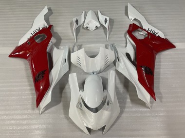 2017-2021 Glänzend Weiß & Rot J AIR Yamaha R6 Motorrad Verkleidungen